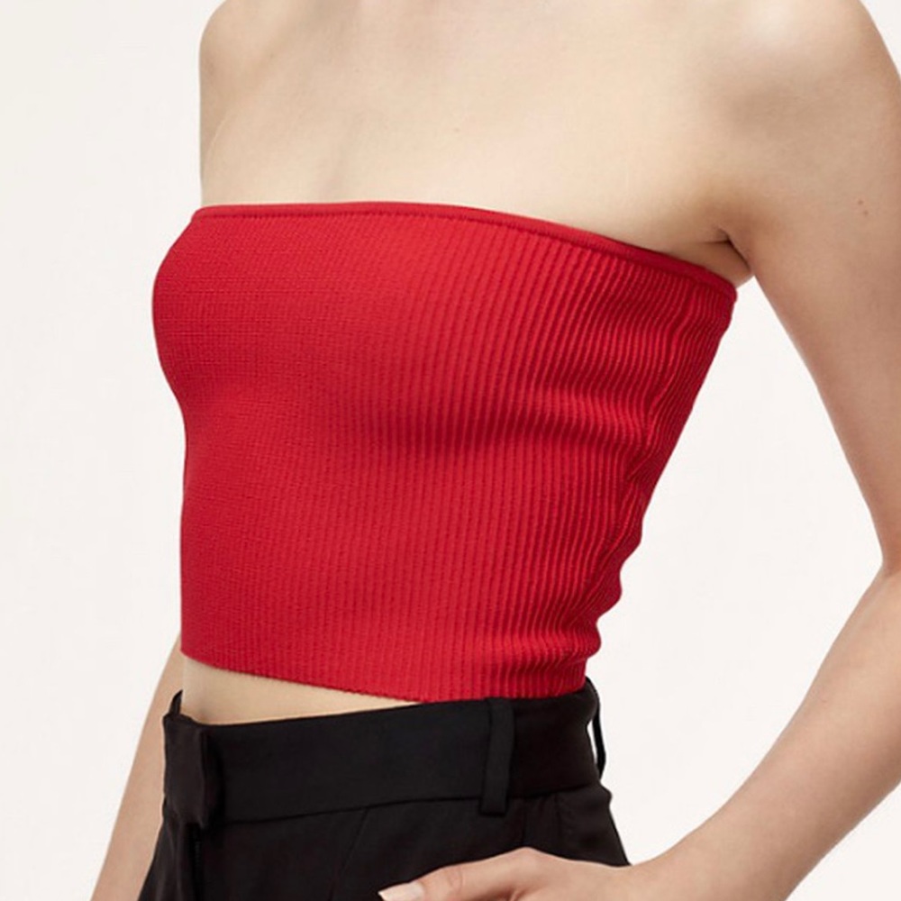 Aritzia babaton red tube top